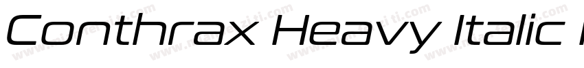 Conthrax Heavy Italic Heavy Italic字体转换
